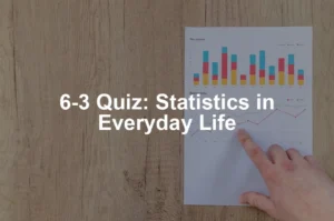 Featured image for 6-3 Quiz: Statistics in Everyday Life