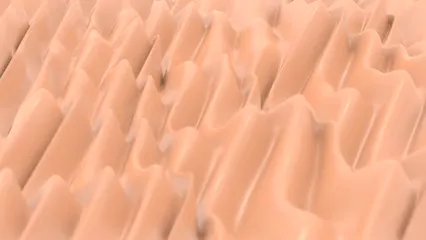 Horizontal video: Peach fuzz pantone color year 2024 3d abstract flow background animation with delicate movement of waves ideal for use as background to write text or presentations 4k resolution this i 19457292. Duration: 33 seconds. Resolution: 4096x2304