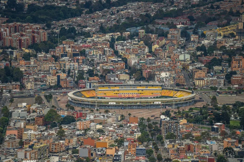 Buildings around Stadium in Bogota