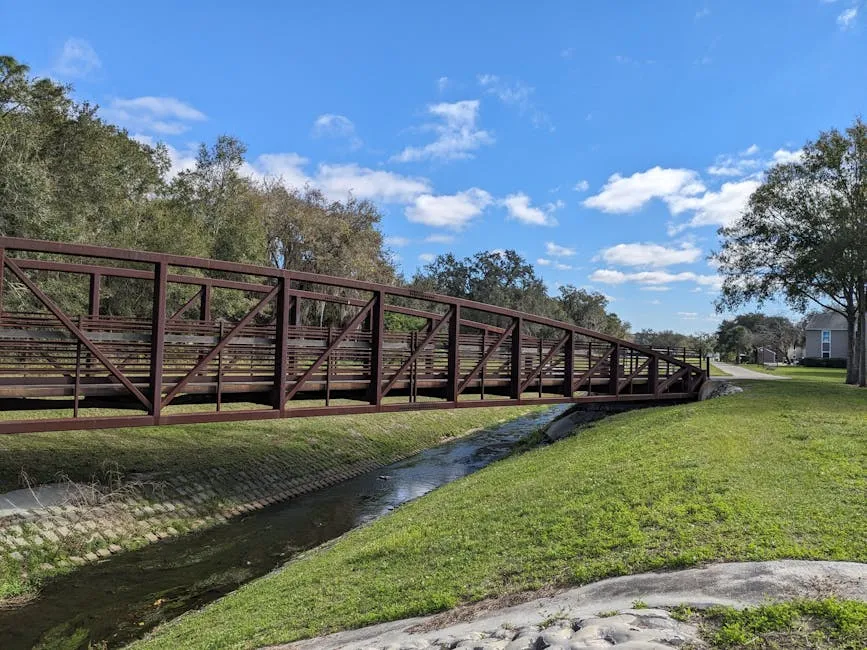 A Footbridge in a Countryside