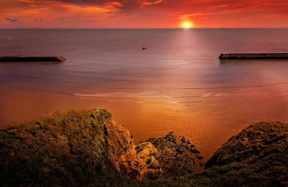 Sea Shore at Sunset