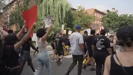 Horizontal video: People protesting 5286382. Duration: 37 seconds. Resolution: 1920x1080