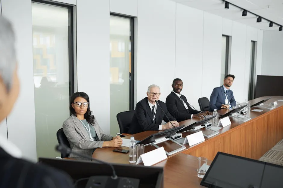 People Sitting in a Conference Room