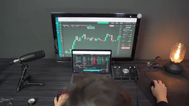 Horizontal video: Graphs on a monitor screen 8480488. Duration: 24 seconds. Resolution: 3840x2160