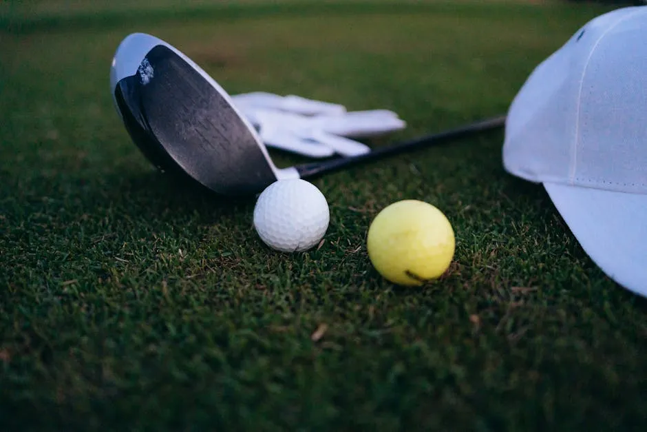 A Golf Equipment on Green Grass