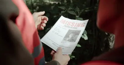 Horizontal video: Volunteers looking for a missing boy 10366106. Duration: 45 seconds. Resolution: 4096x2160