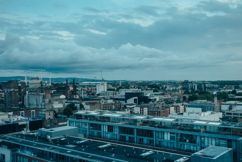 Aerial View of City Buildings