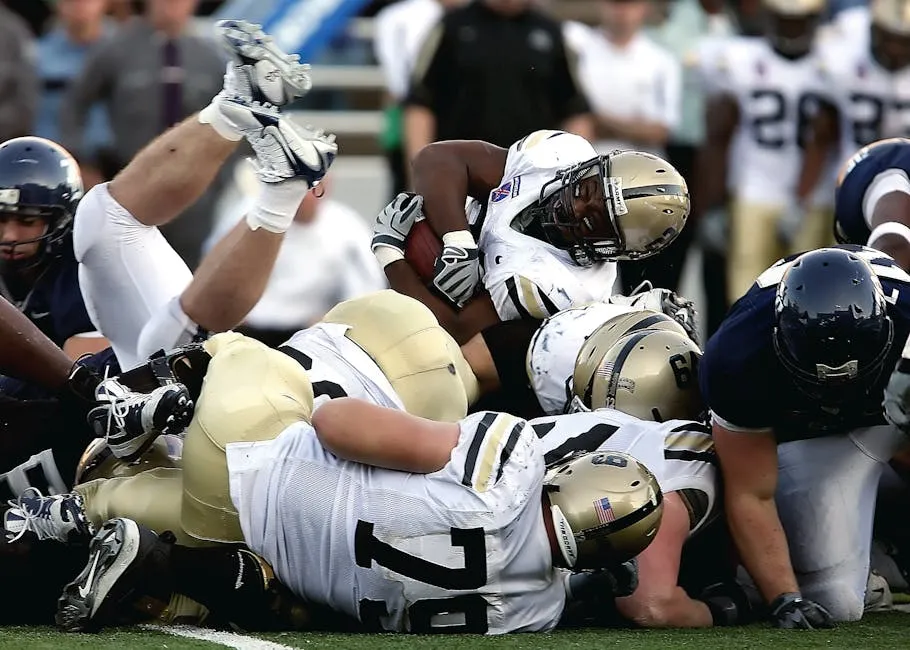 Clash of American Football Players