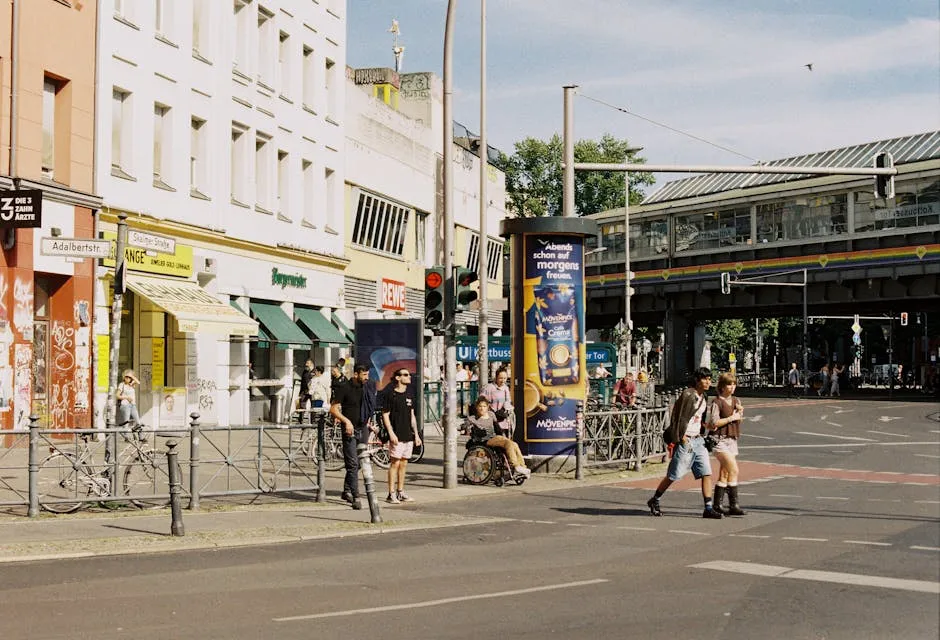 Bustling Kreuzberg Street Scene in Berlin, Germany
