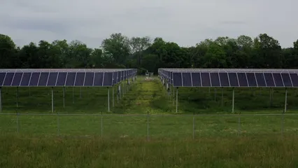 Horizontal video: Solar panel farm use for energy production 4324109. Duration: 13 seconds. Resolution: 3840x2160