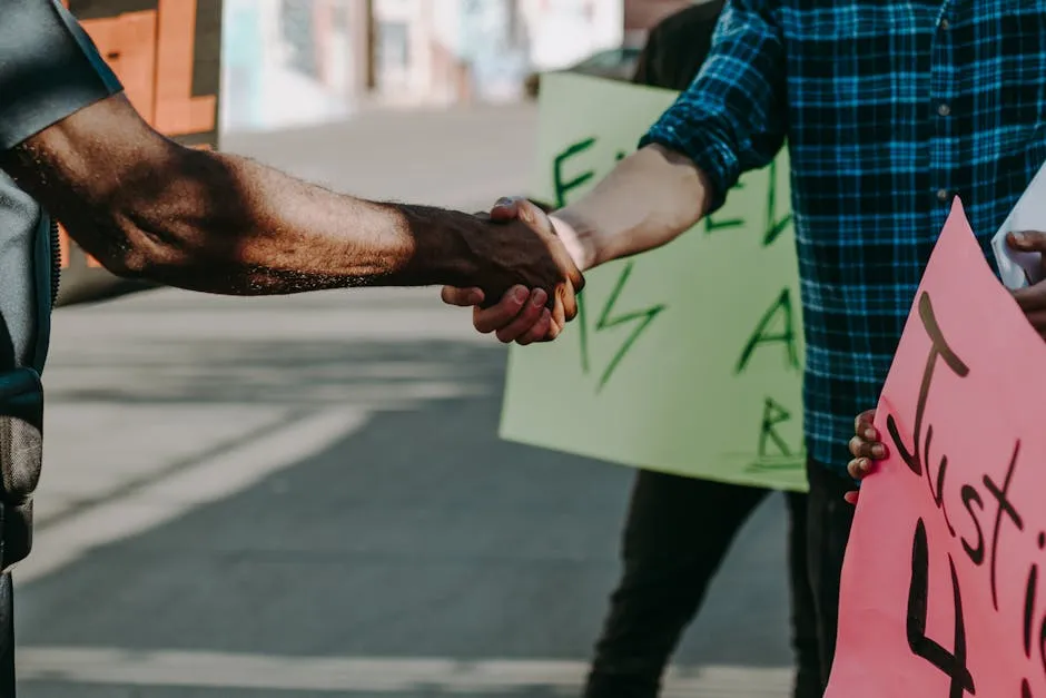 Two People Having an Agreement