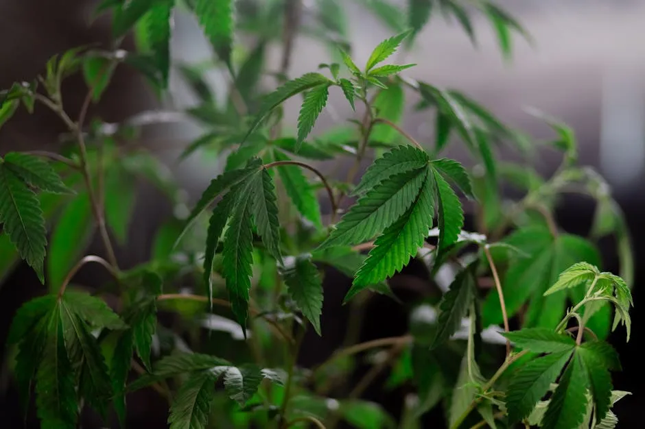 Close-Up Photo of Marijuana Plant