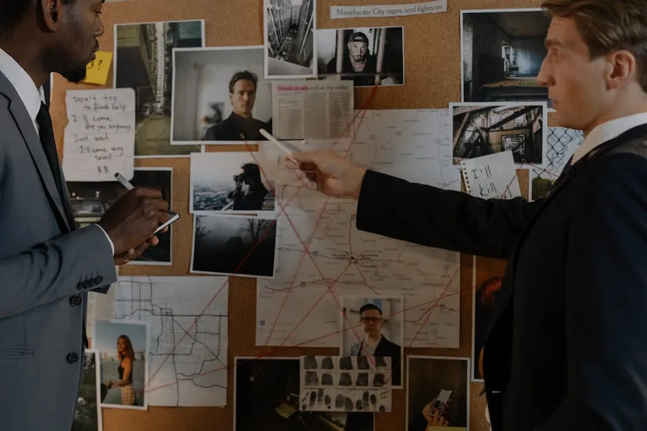 Men Having Conversation while Investigating