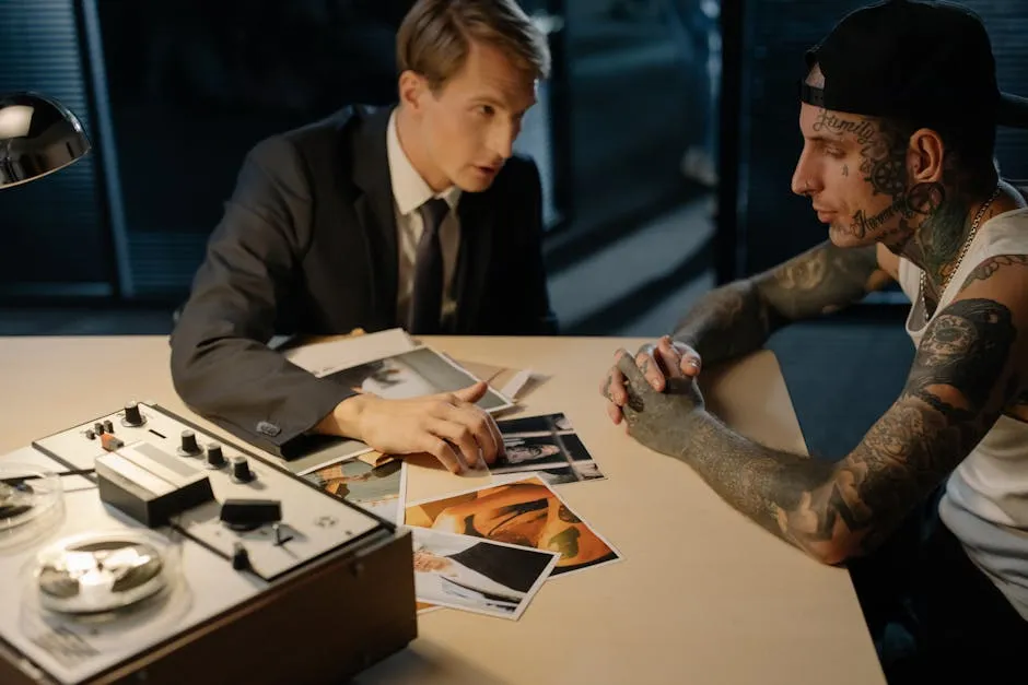 A Two Men Talking Together