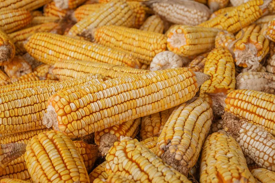 Close-up of Abundance of Corn 