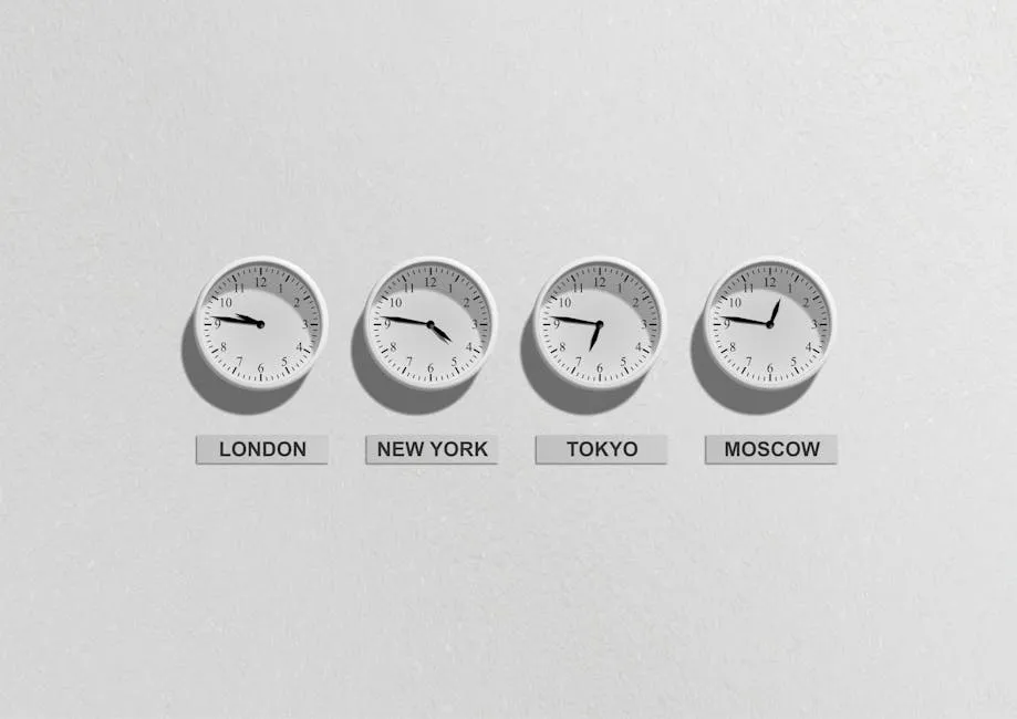 London New York Tokyo and Moscow Clocks