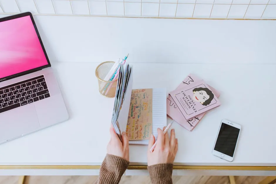 Person holding a Journal