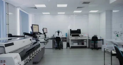Horizontal video: A man working in a modern laboratory 9574014. Duration: 16 seconds. Resolution: 4096x2160