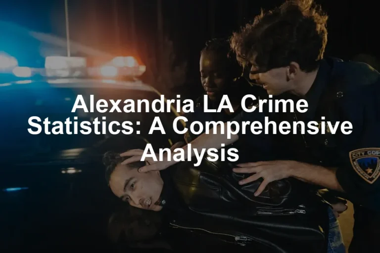 Featured image for Alexandria LA Crime Statistics: A Comprehensive Analysis