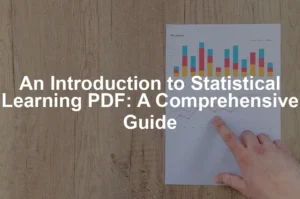 Featured image for An Introduction to Statistical Learning PDF: A Comprehensive Guide