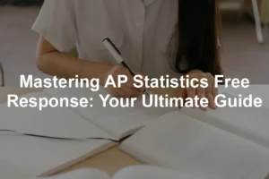 Featured image for Mastering AP Statistics Free Response: Your Ultimate Guide