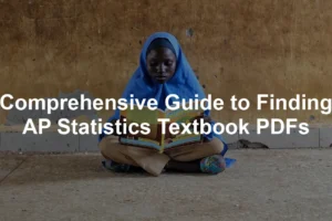 Featured image for Comprehensive Guide to Finding AP Statistics Textbook PDFs