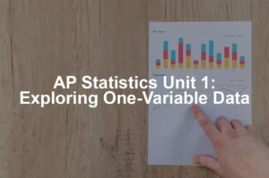 Featured image for AP Statistics Unit 1: Exploring One-Variable Data