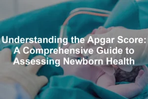 Featured image for Understanding the Apgar Score: A Comprehensive Guide to Assessing Newborn Health