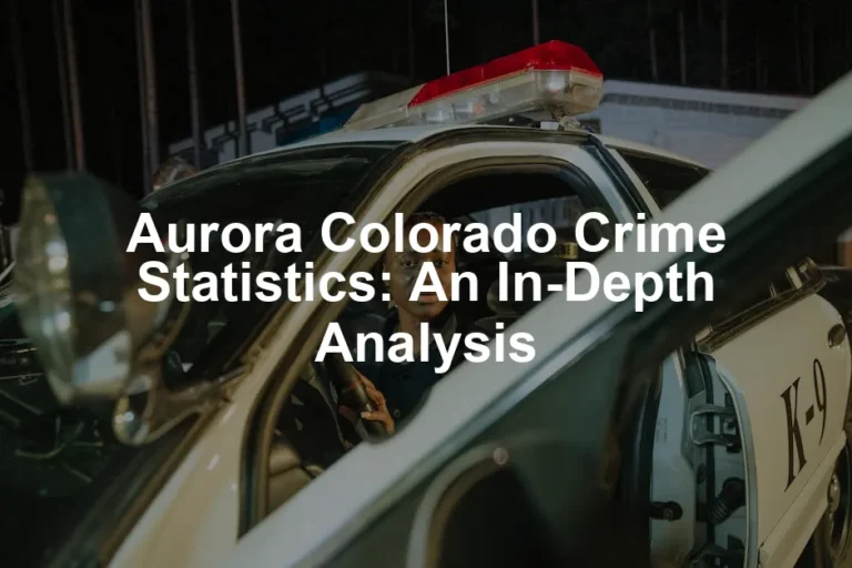 Featured image for Aurora Colorado Crime Statistics: An In-Depth Analysis