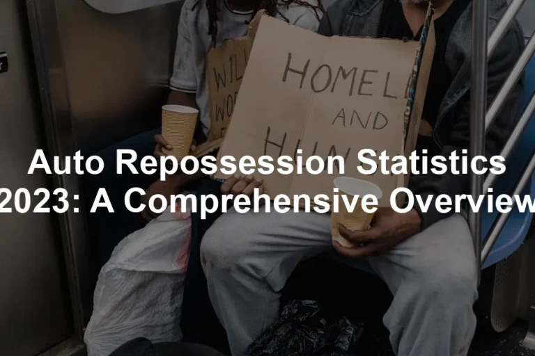 Featured image for Auto Repossession Statistics 2023: A Comprehensive Overview