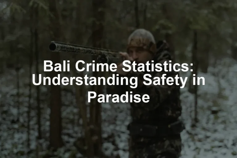 Featured image for Bali Crime Statistics: Understanding Safety in Paradise