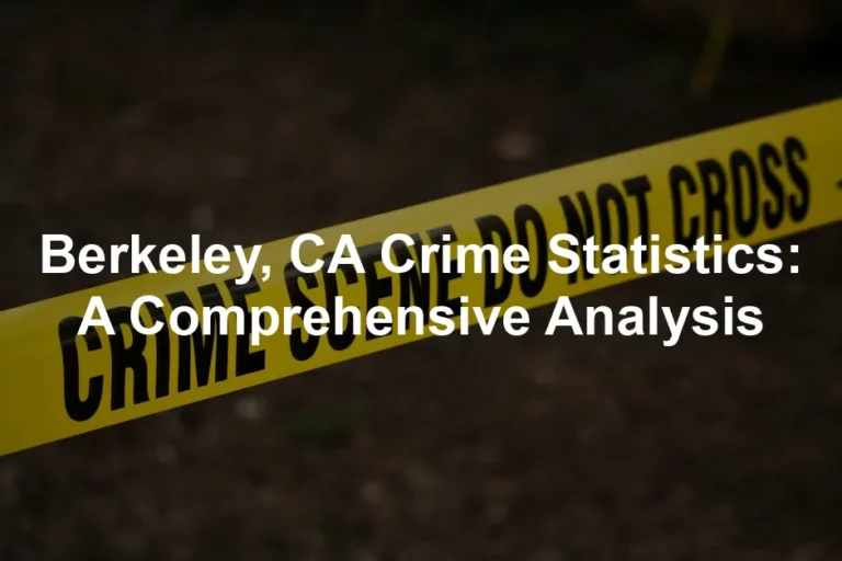 Featured image for Berkeley, CA Crime Statistics: A Comprehensive Analysis