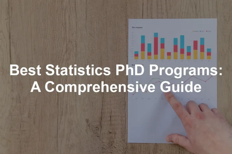 Featured image for Best Statistics PhD Programs: A Comprehensive Guide