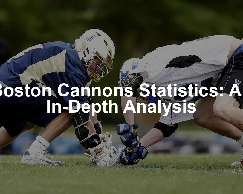 Featured image for Boston Cannons Statistics: An In-Depth Analysis