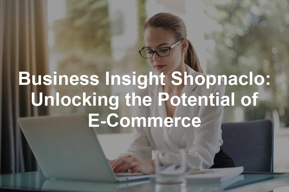 Featured image for Business Insight Shopnaclo: Unlocking the Potential of E-Commerce