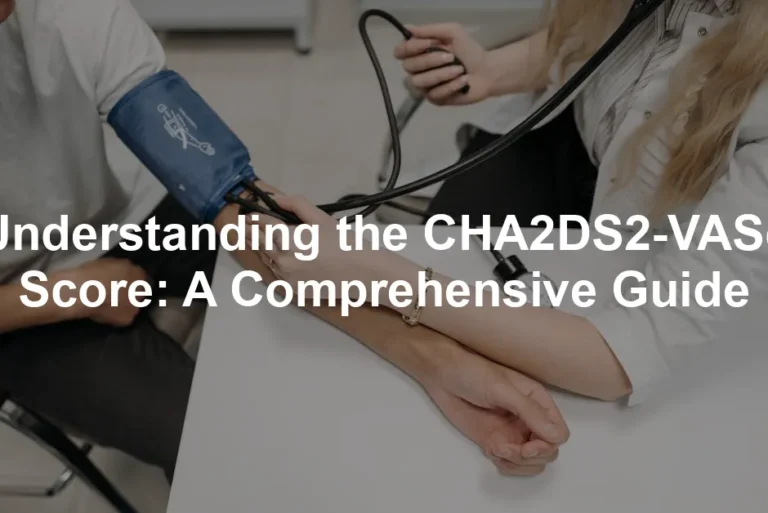 Featured image for Understanding the CHA2DS2-VASc Score: A Comprehensive Guide