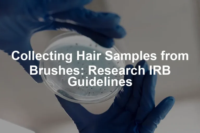 Featured image for Collecting Hair Samples from Brushes: Research IRB Guidelines