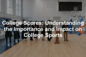 Featured image for College Scores: Understanding the Importance and Impact on College Sports