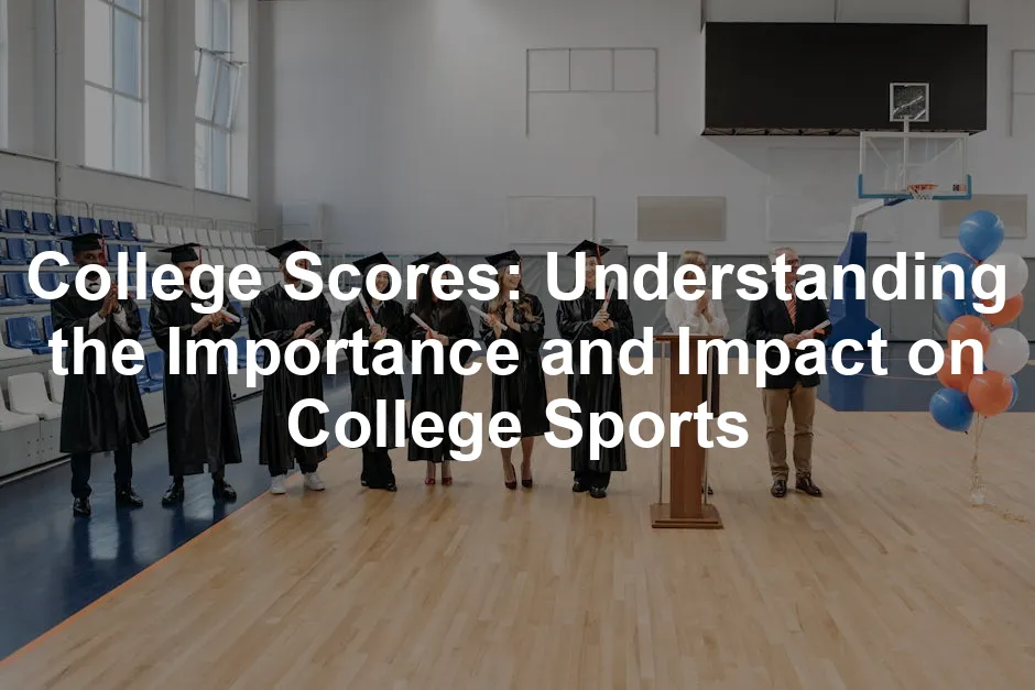 Featured image for College Scores: Understanding the Importance and Impact on College Sports