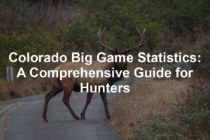 Featured image for Colorado Big Game Statistics: A Comprehensive Guide for Hunters