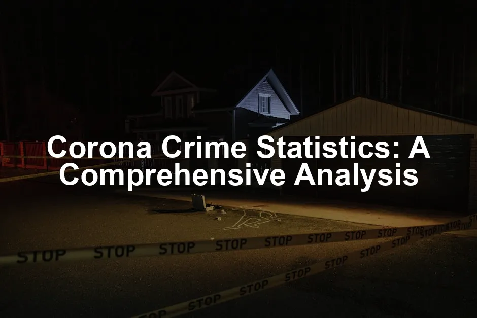 Featured image for Corona Crime Statistics: A Comprehensive Analysis