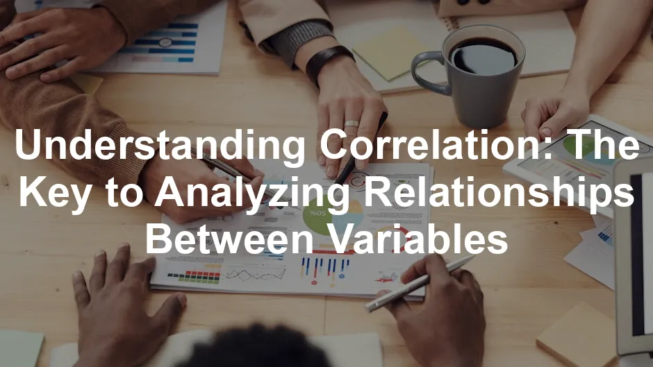 Featured image for Understanding Correlation: The Key to Analyzing Relationships Between Variables