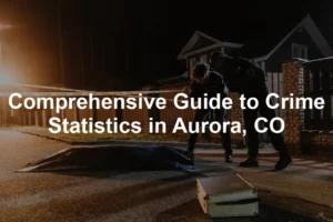 Featured image for Comprehensive Guide to Crime Statistics in Aurora, CO