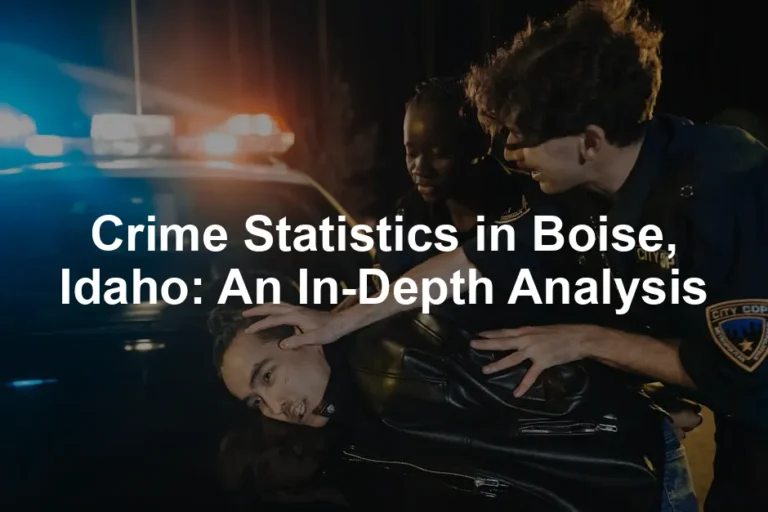 Featured image for Crime Statistics in Boise, Idaho: An In-Depth Analysis