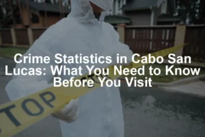 Featured image for Crime Statistics in Cabo San Lucas: What You Need to Know Before You Visit