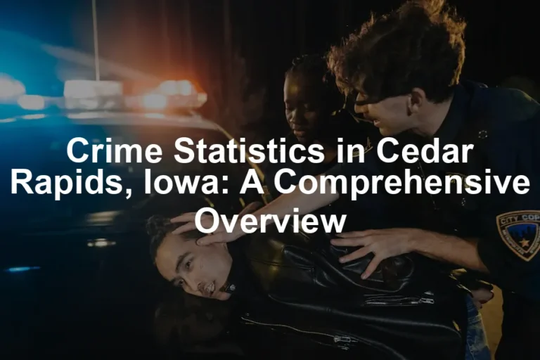 Featured image for Crime Statistics in Cedar Rapids, Iowa: A Comprehensive Overview