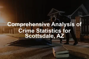 Featured image for Comprehensive Analysis of Crime Statistics for Scottsdale, AZ