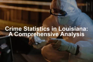 Featured image for Crime Statistics in Louisiana: A Comprehensive Analysis