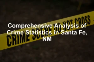 Featured image for Comprehensive Analysis of Crime Statistics in Santa Fe, NM
