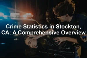 Featured image for Crime Statistics in Stockton, CA: A Comprehensive Overview